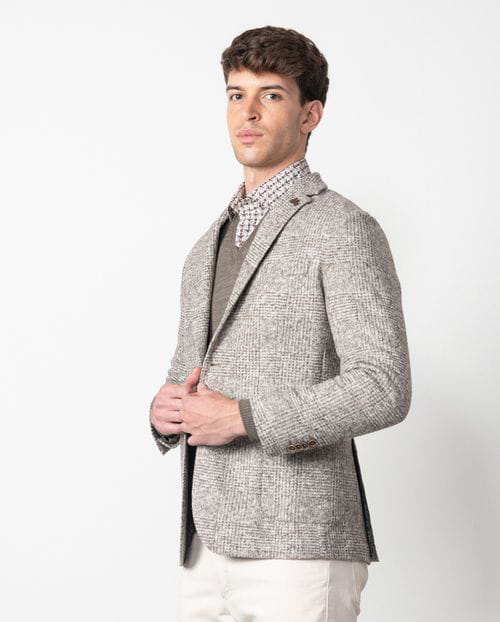 Etiem Americana de punto de cuadro gales slim fit desestructurada y sin forro Gran oferta