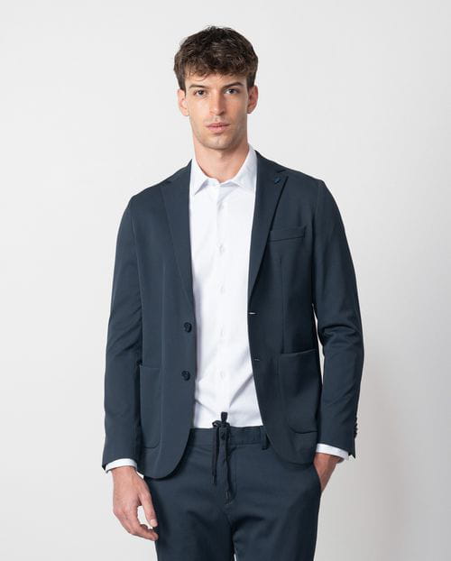 Etiem Americana desestructurada sin forro slim fit en tejido técnico elástico Rebajas baratas