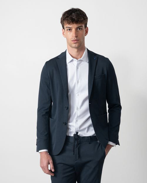 Etiem Americana desestructurada sin forro slim fit en tejido técnico elástico Rebajas baratas