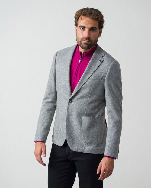 Etiem Americana desestructurada extra-slim fit sin forro y en punto ' tipo lana cocida ' Los más vendidos