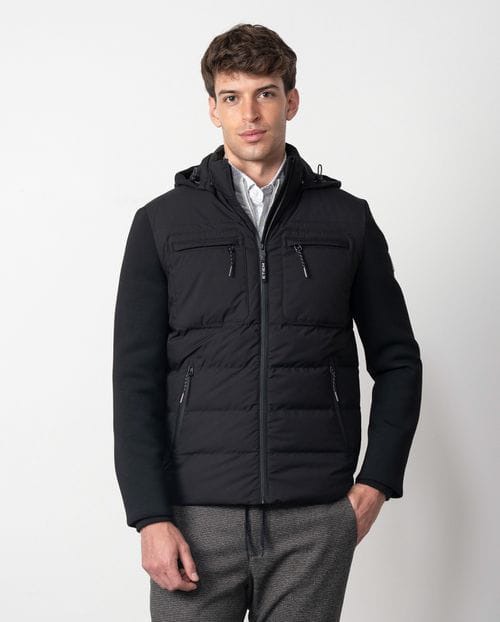 Etiem Chaqueta acolchada combinada de tejido técnico y punto `tipo foam´ Descuento