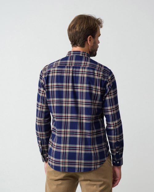 Etiem Camisa sport slim fit en viyela de cuadros Envío gratis