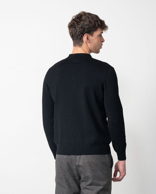 Etiem Polo camisero de botones en punto tricot combinado en liso con estructura Promoción por tiempo limitado
