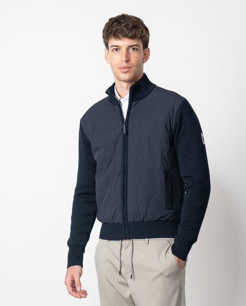 Etiem Chaqueta-cazadora combinada de punto y tejido técnico acolchado Precios de Black Friday