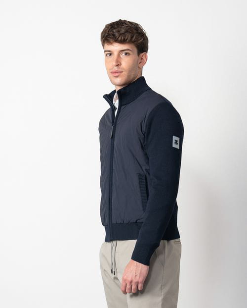 Etiem Chaqueta-cazadora combinada de punto y tejido técnico acolchado Precios de Black Friday
