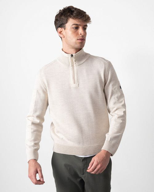 Etiem Jersey "estilo marinero" con cuello alto y cremallera Libre de impuestos
