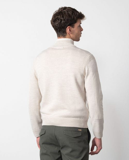 Etiem Jersey "estilo marinero" con cuello alto y cremallera Libre de impuestos