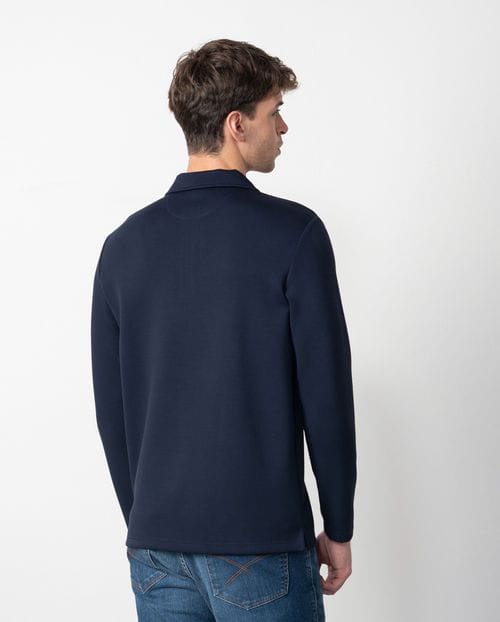 Etiem Polo camisero de cremallera en punto fino de foam Última moda