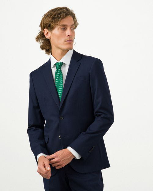 Etiem Traje extra-slim fit de tejido liso elástico Grandes ahorros
