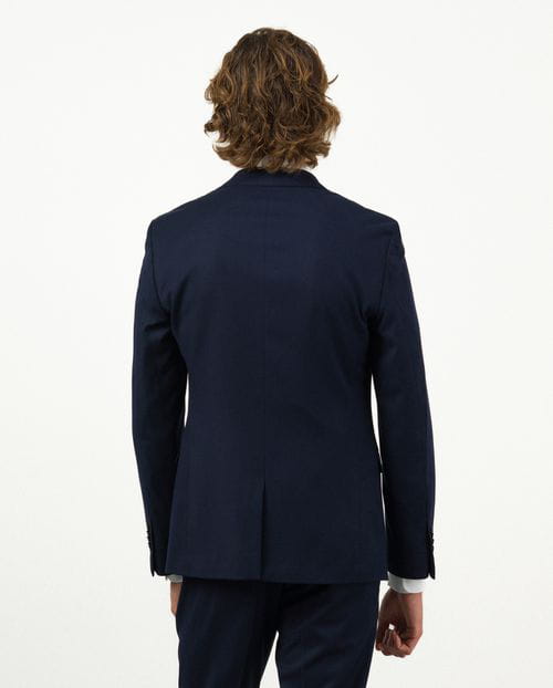 Etiem Traje extra-slim fit de tejido liso elástico Grandes ahorros