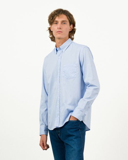 Etiem Camisa sport regular fit en fioxford de algodón Gran oferta