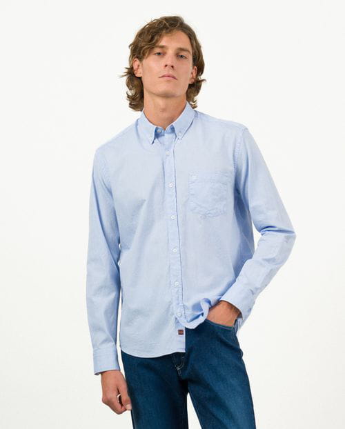 Etiem Camisa sport regular fit en fioxford de algodón Gran oferta