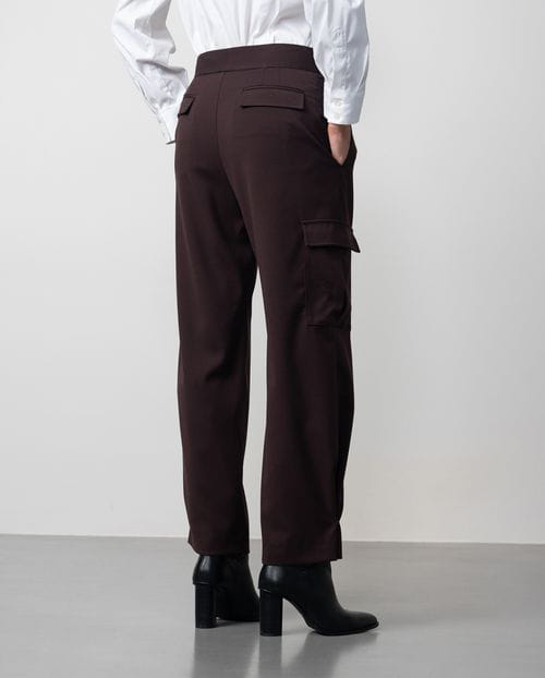 Etiem Pantalón cargo en sarga afranelada lavable Envío internacional gratuito