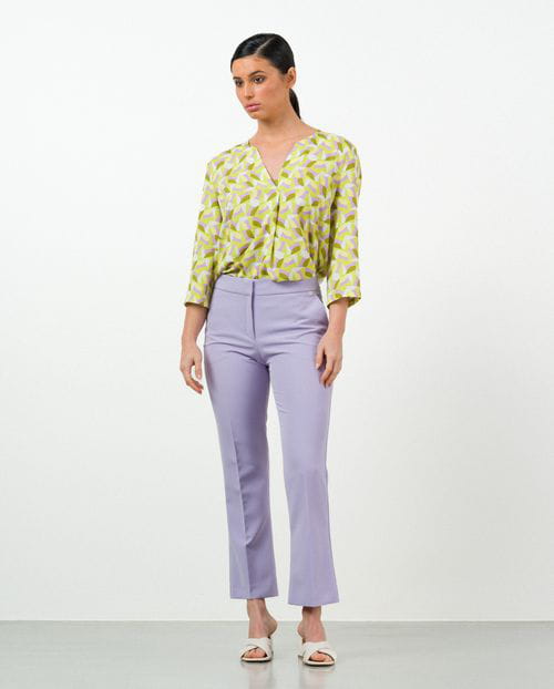 Etiem Pantalón tobillero estrecho semi-acampanado Tienda