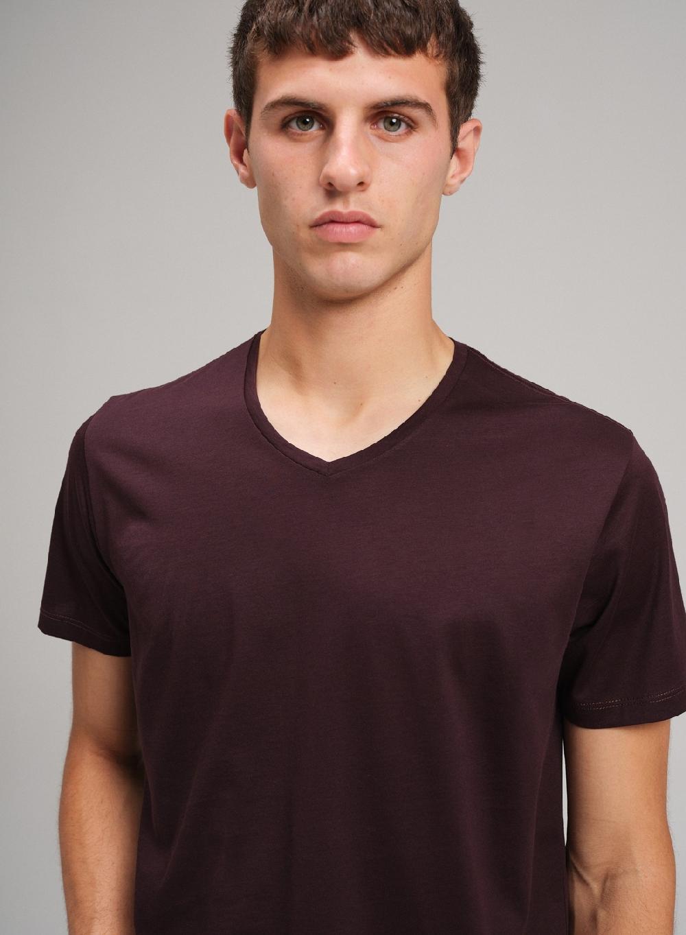 Etiqueta negra Remera luxury cuello V Oferta especial de fábrica