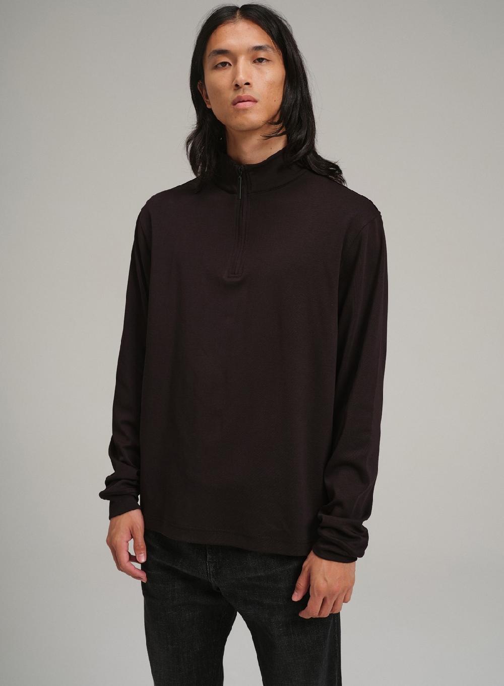 Etiqueta negra Remera media polera cierre liquid cotton Grandes descuentos