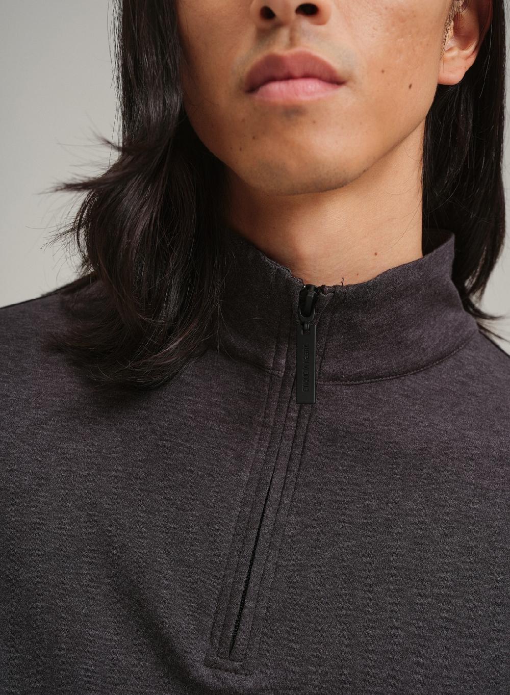 Etiqueta negra Remera media polera cierre liquid cotton Liquidación