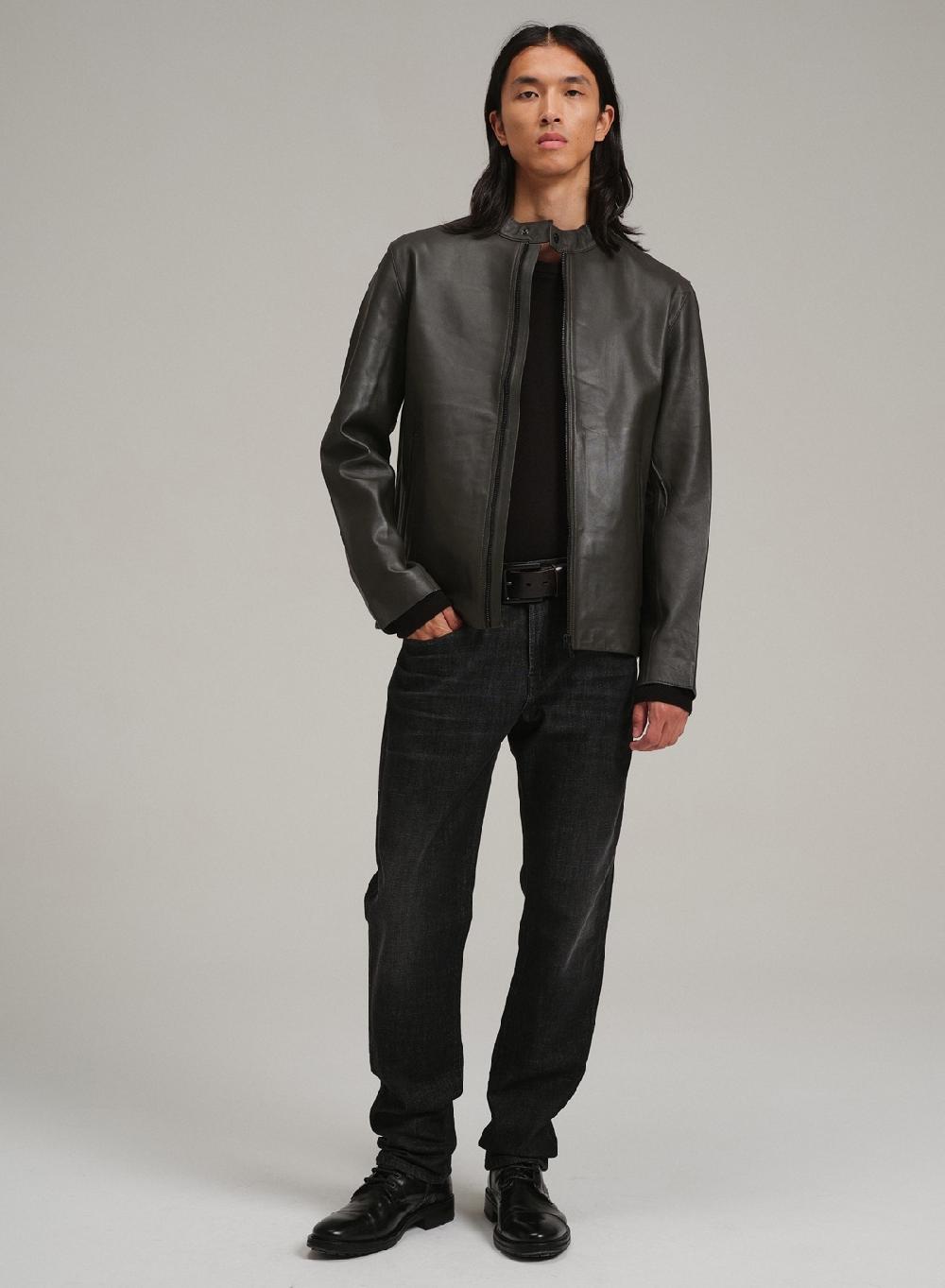 Etiqueta negra Campera moto cuello mao bolsillos al corte