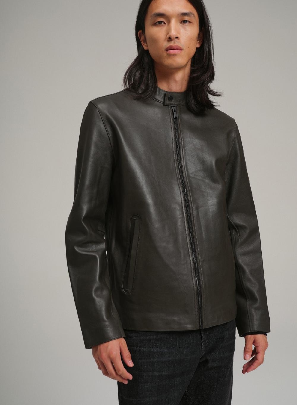 Etiqueta negra Campera moto cuello mao bolsillos al corte Ofertas de temporada