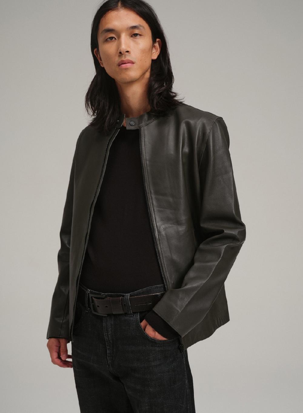 Etiqueta negra Campera moto cuello mao bolsillos al corte Ofertas de temporada