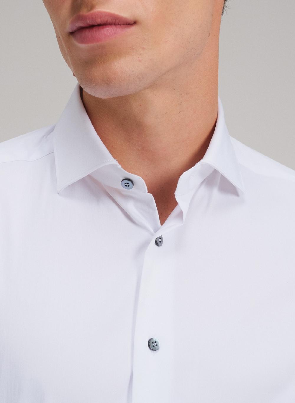 Etiqueta negra Camisa raso slim fit made in Italy Envío gratis