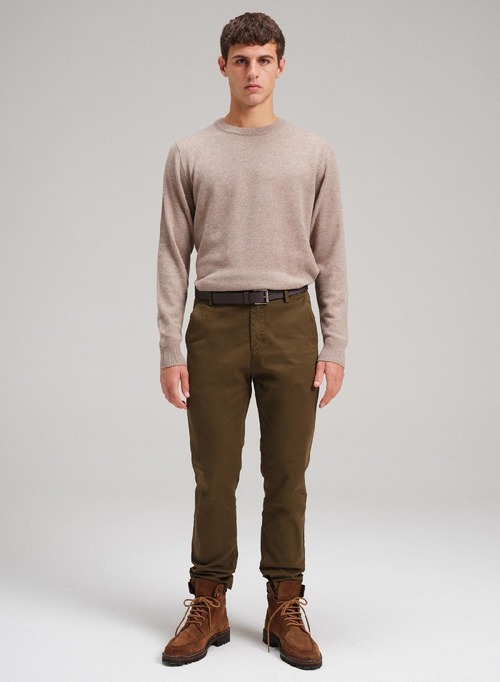 Etiqueta negra Sweater cuello U vivo lana cashmere ÚLTIMAS EDICIONES