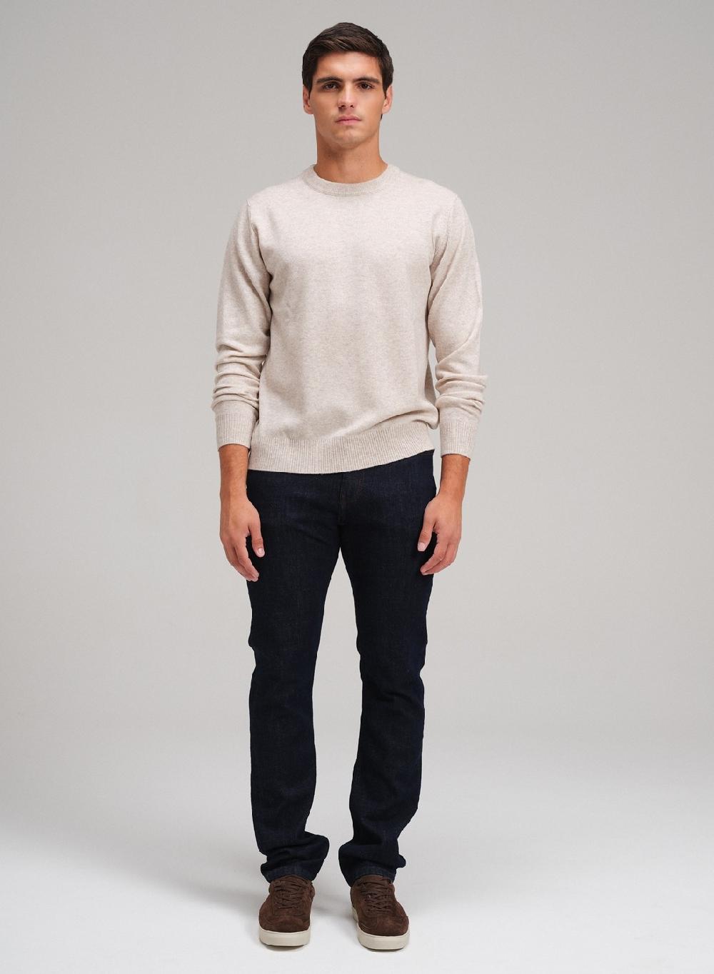 Etiqueta negra Sweater cuello U vivo lana cashmere Promoción por tiempo limitado