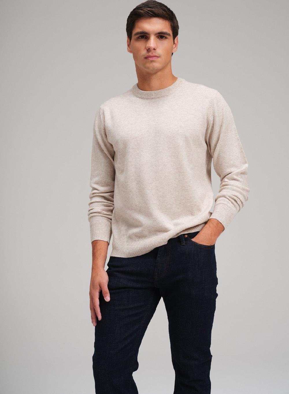 Etiqueta negra Sweater cuello U vivo lana cashmere Promoción por tiempo limitado