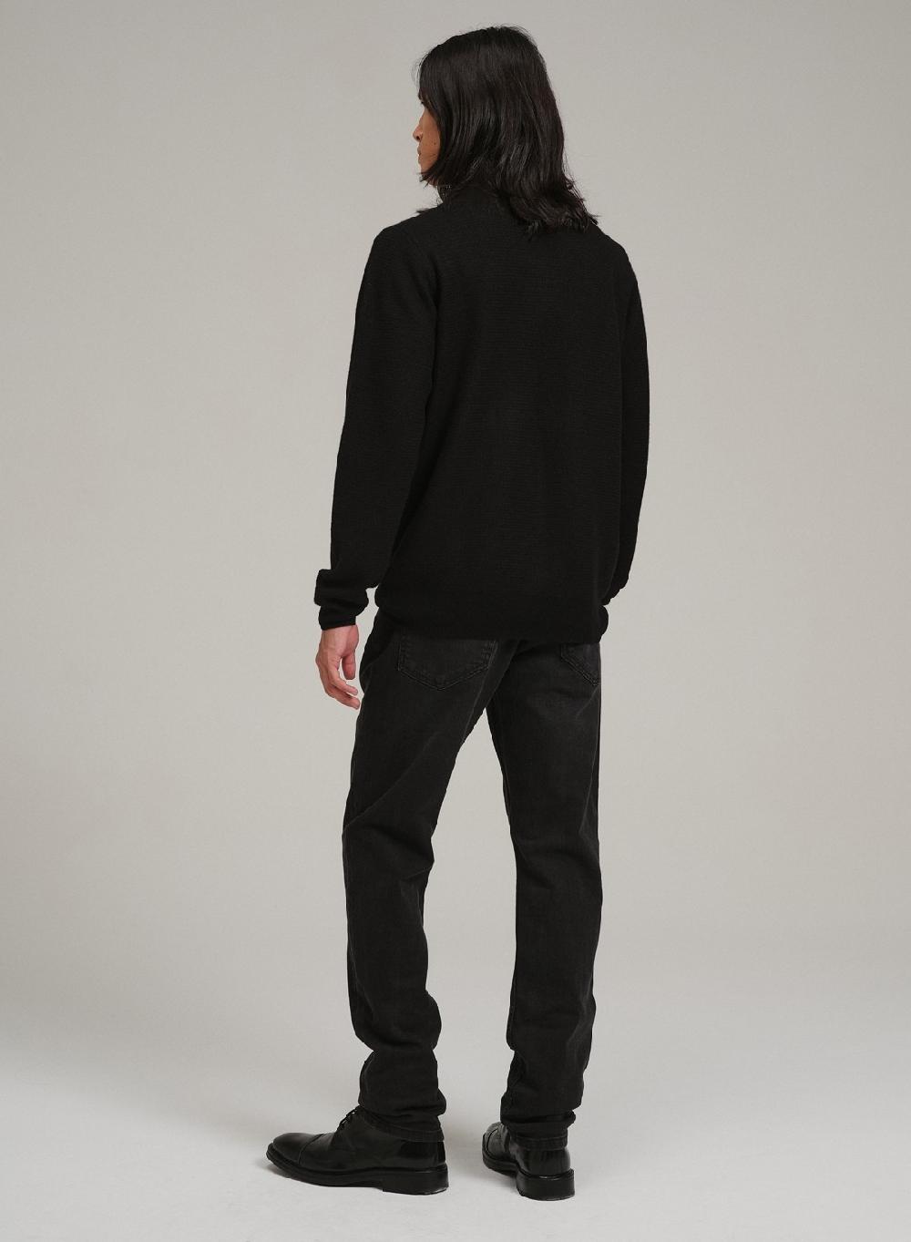 Etiqueta negra PREVENTA - Sweater media polera botones lana basico Solo queda un día