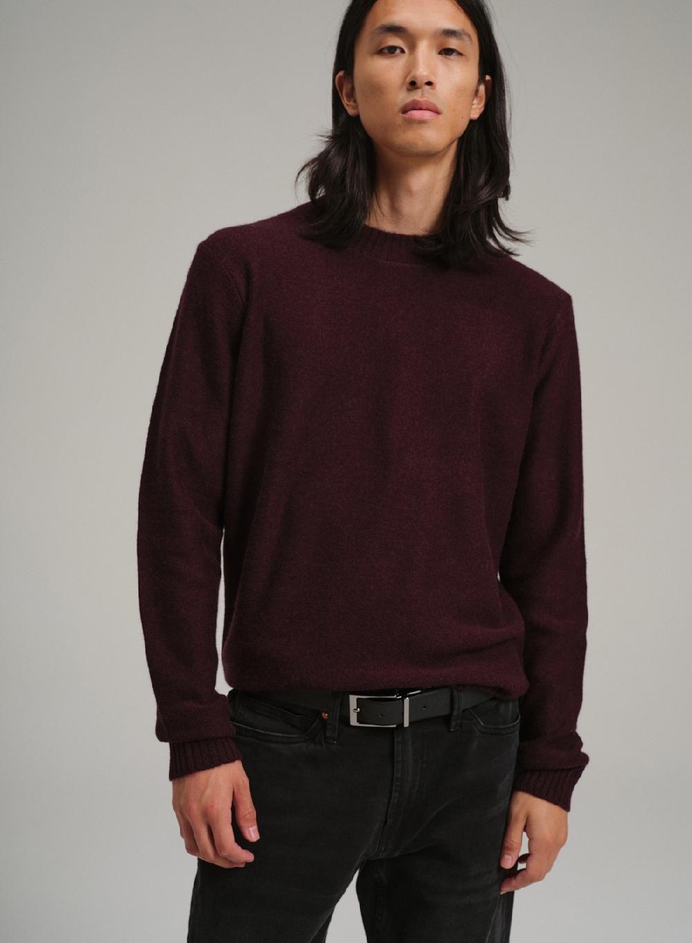 Etiqueta negra PREVENTA - Sweater cuello U coderas lana basico Superdescuento