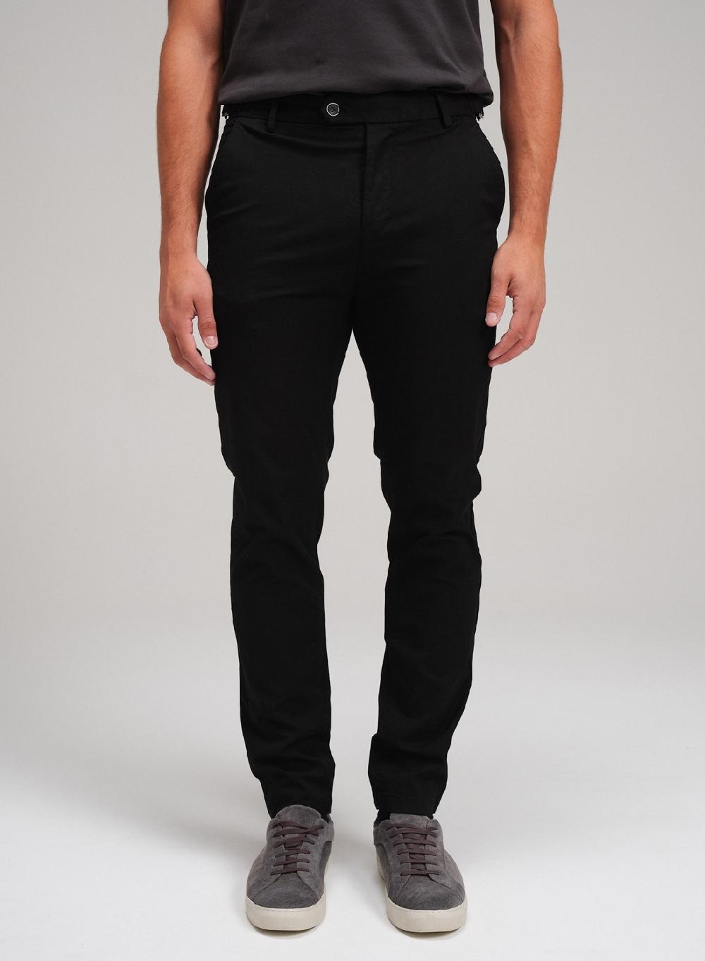 Etiqueta negra Pantalon trabas gabardina lavado Precios de Black Friday