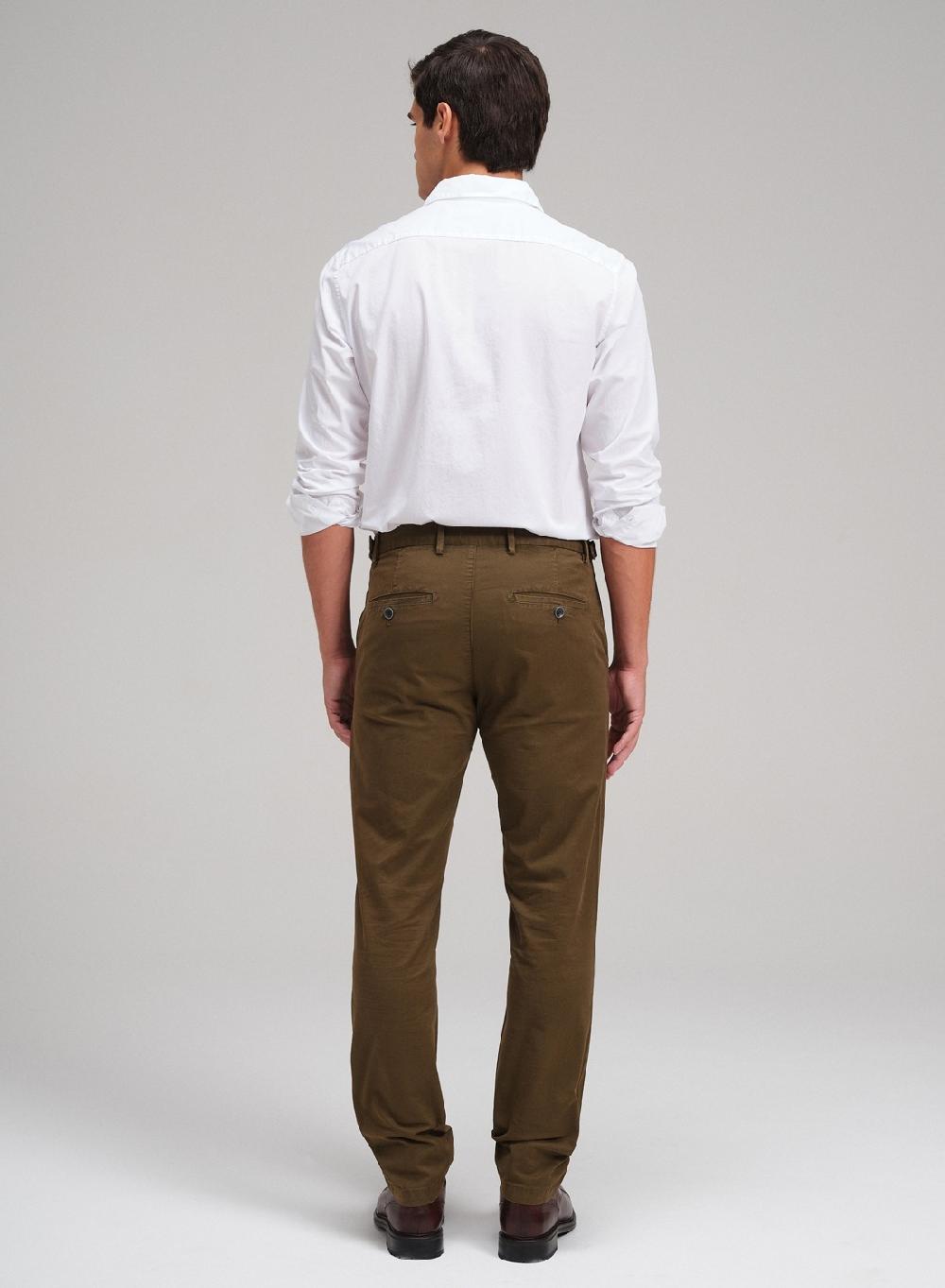 Etiqueta negra Pantalon trabas gabardina lavado En oferta