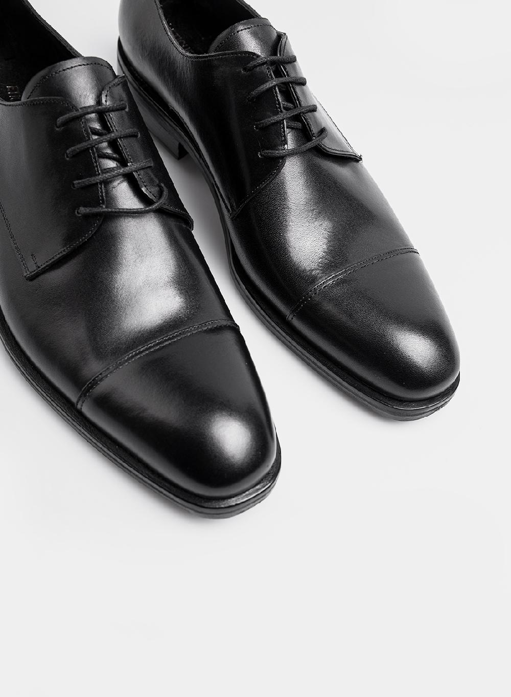Etiqueta negra acordonado formal puntera Outlet online