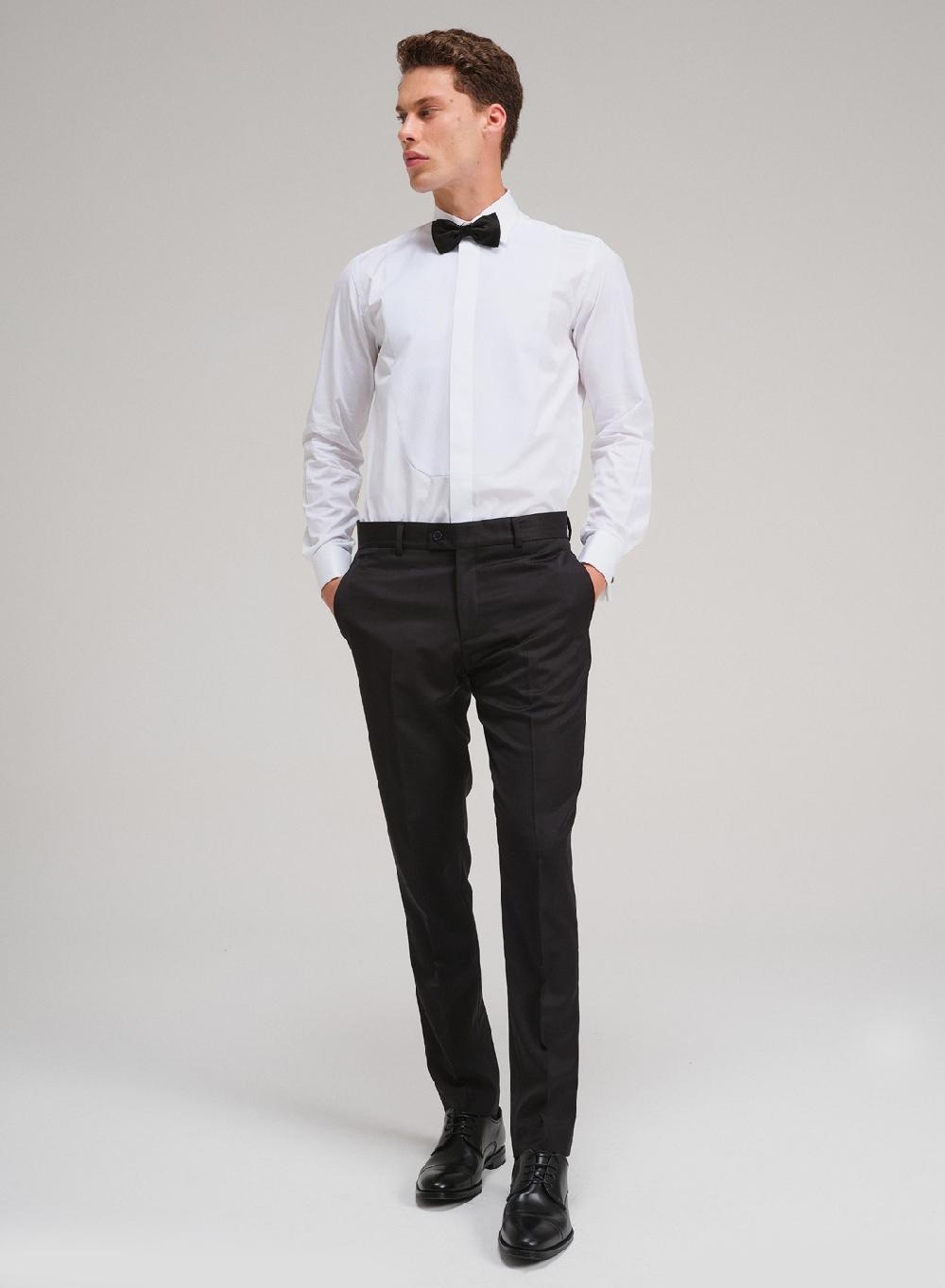 Etiqueta negra camisa ceremonia gemelos made in italy En oferta
