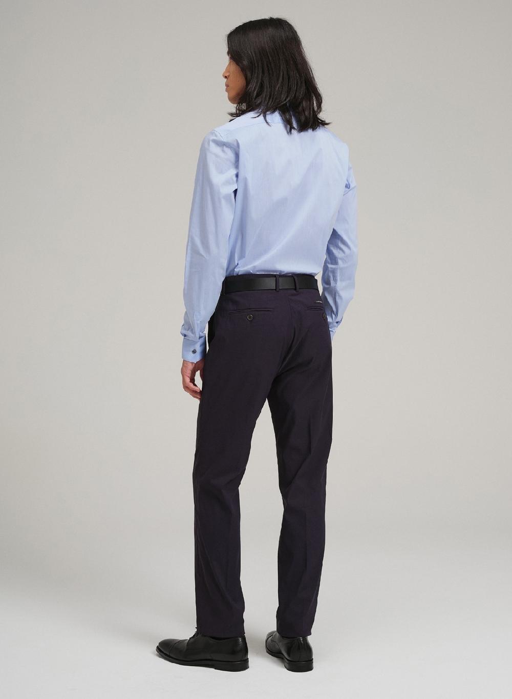 Etiqueta negra Camisa formal slim fit Ventas relámpago