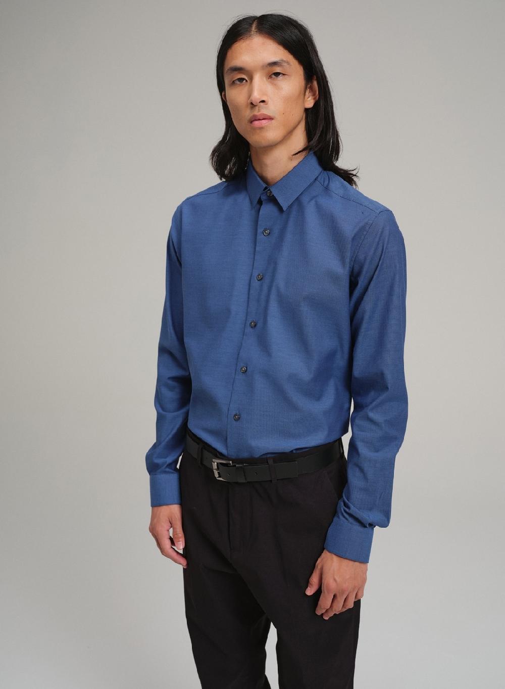 Etiqueta negra Camisa formal slim fit Descuento