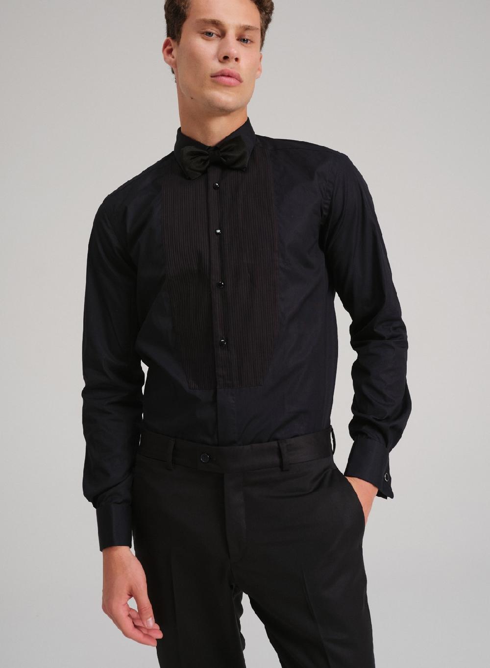 Etiqueta negra Camisa ceremomia made in Italy Tienda