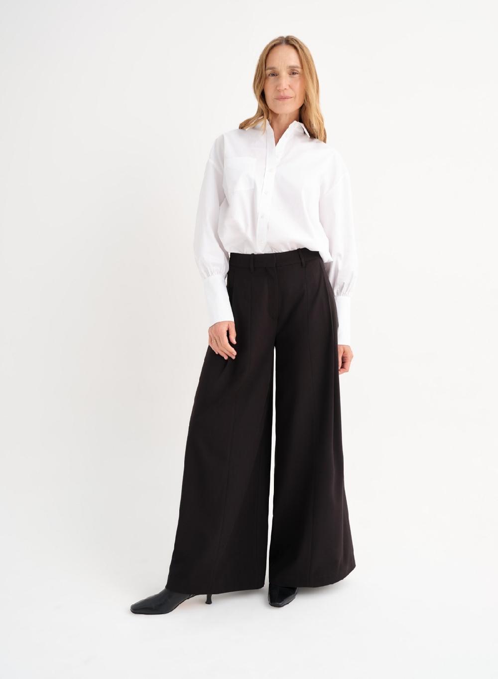 Etiqueta negra Camisa balloon poplin Ofertas de temporada