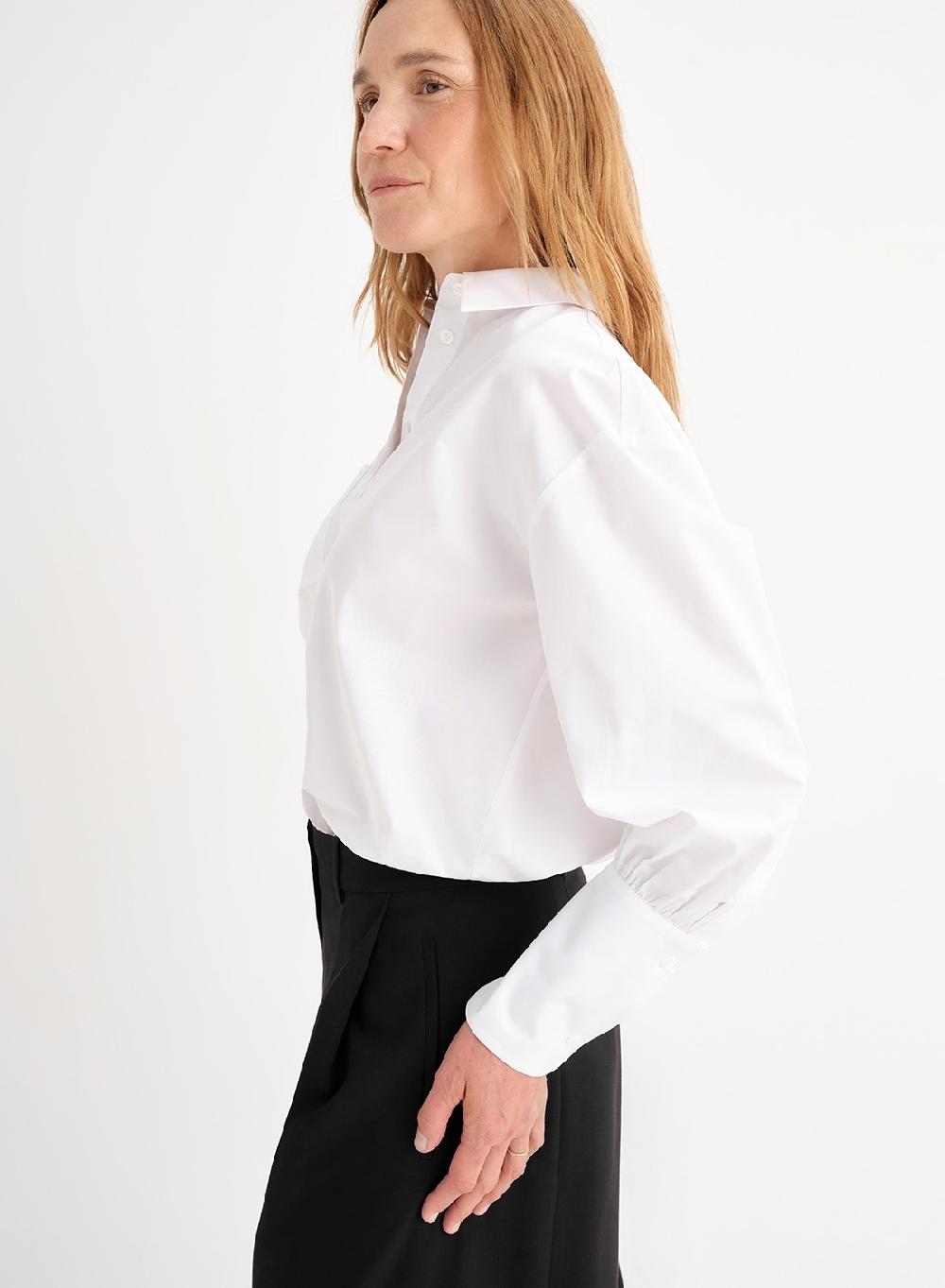 Etiqueta negra Camisa balloon poplin Ofertas de temporada