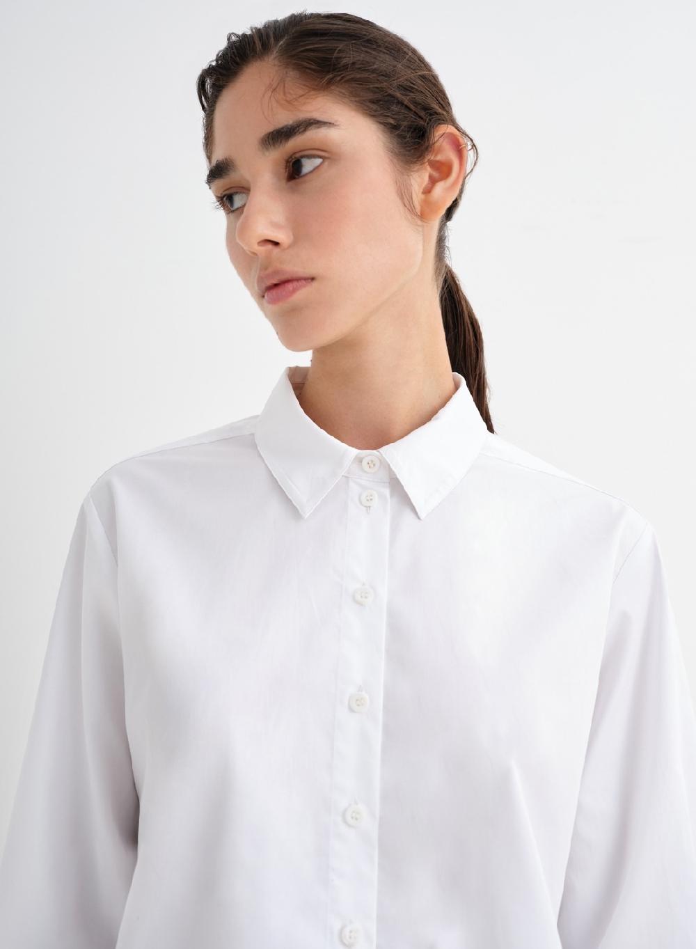 Etiqueta negra Camisa ruedo poplin Ofertas especiales