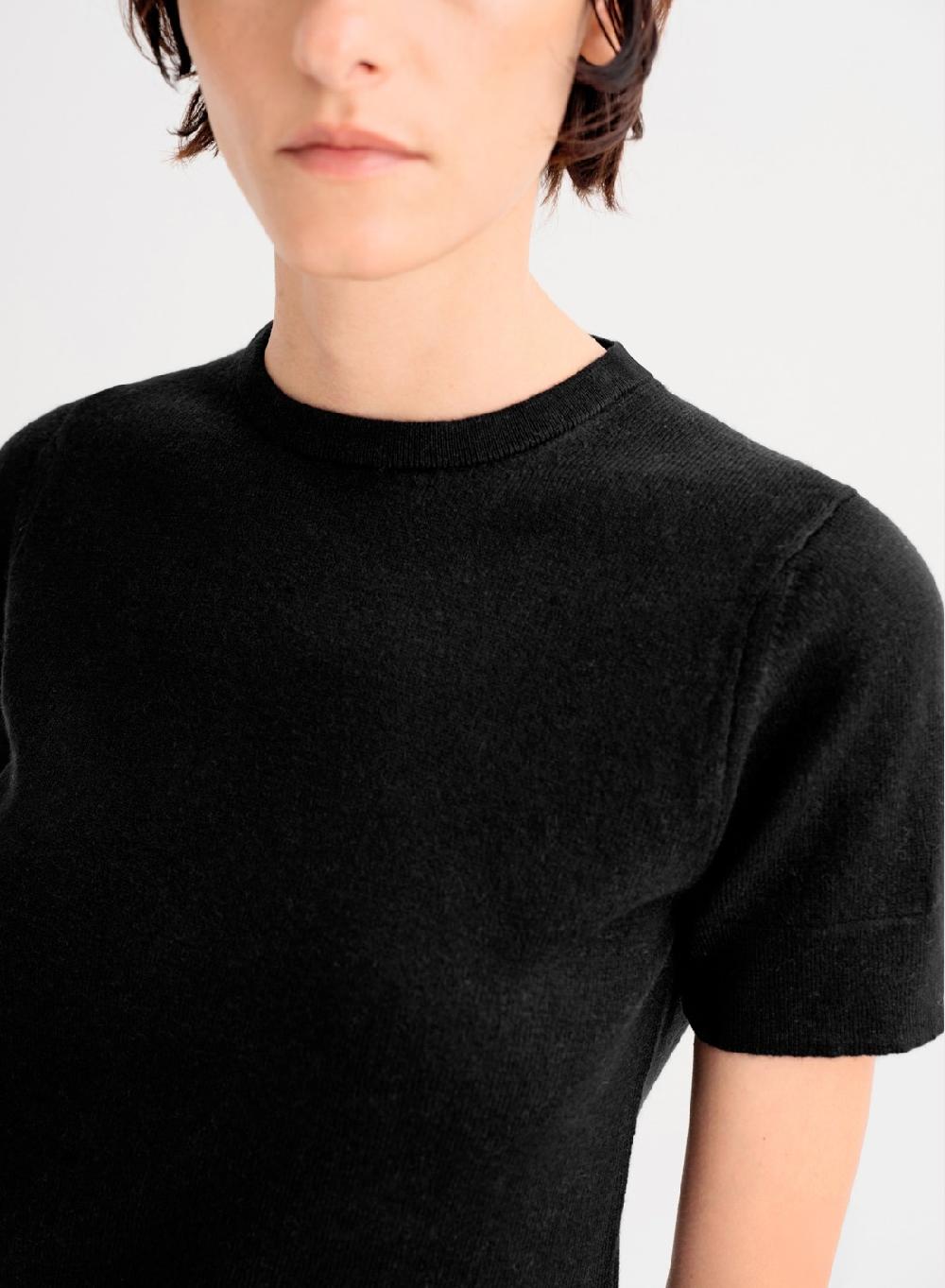 Etiqueta negra Remera tejida lana cashmere Rebajas