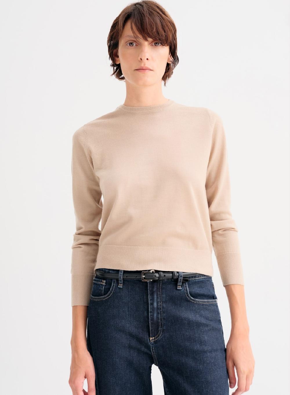 Etiqueta negra Sweater clasico merino Rebajas de fábrica