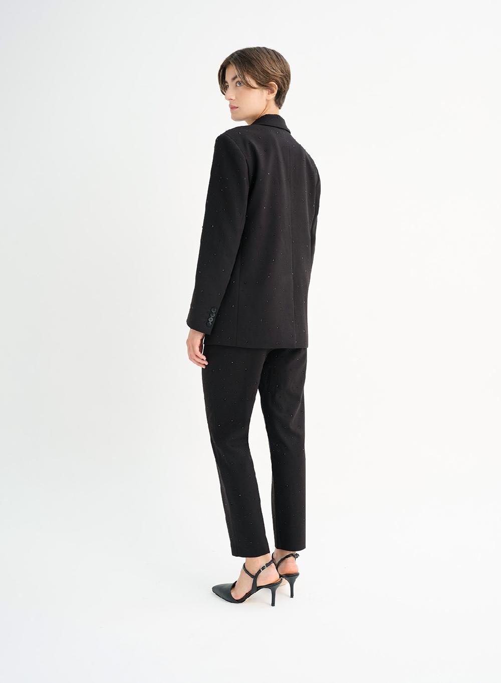 Etiqueta negra Saco formal brillos Ventas relámpago