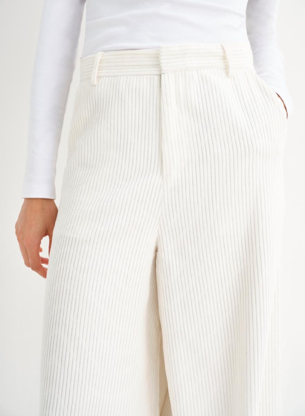 Etiqueta negra Pantalon ancho corderoy Envío internacional gratuito