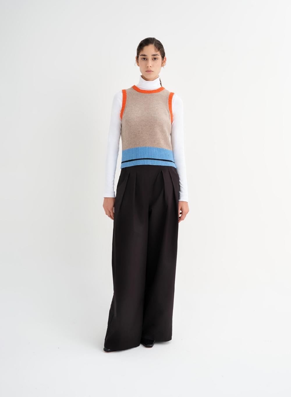 Etiqueta negra Pantalon gabardina