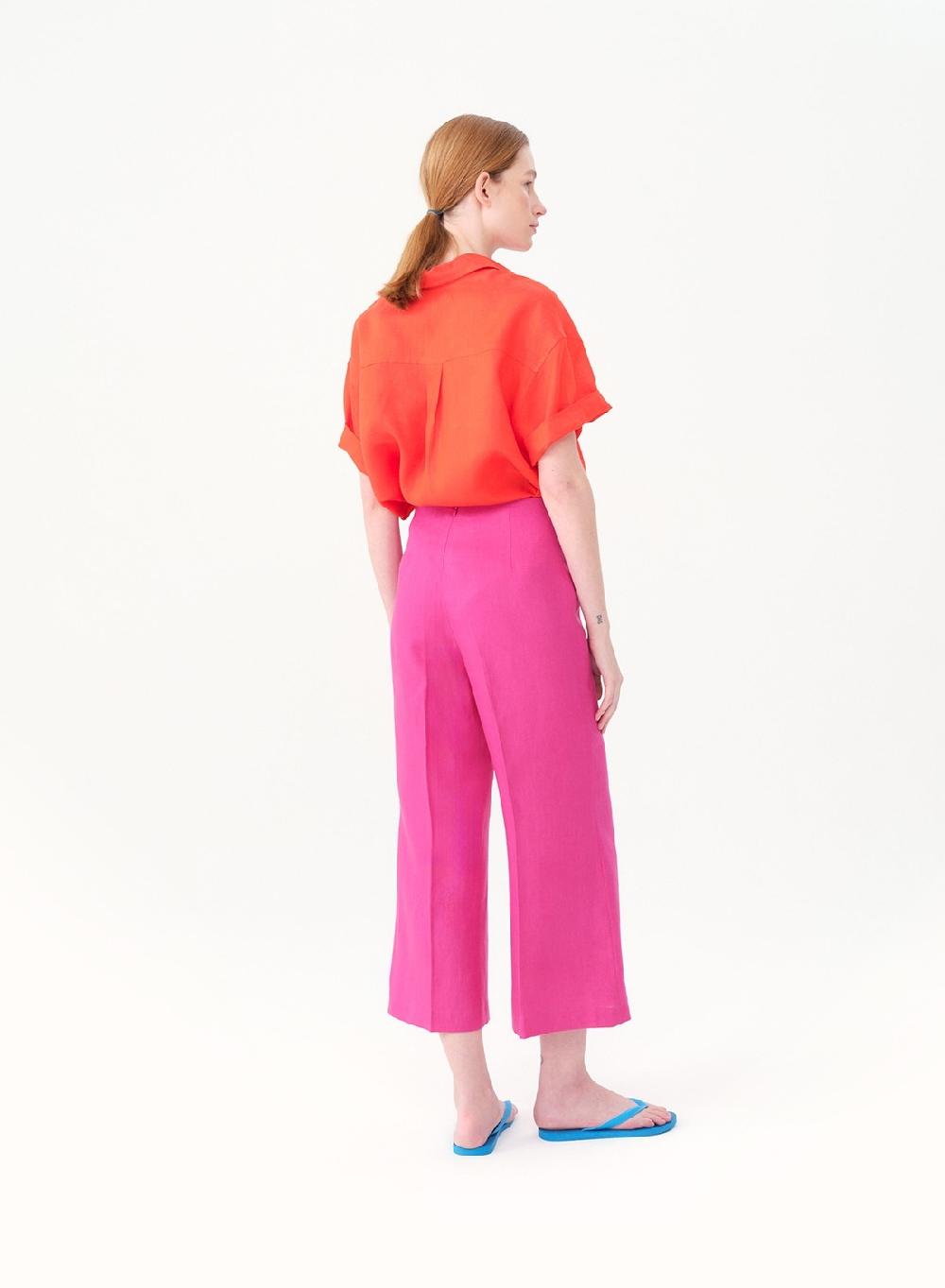 Etiqueta negra Pantalon oxford lino Rebajas