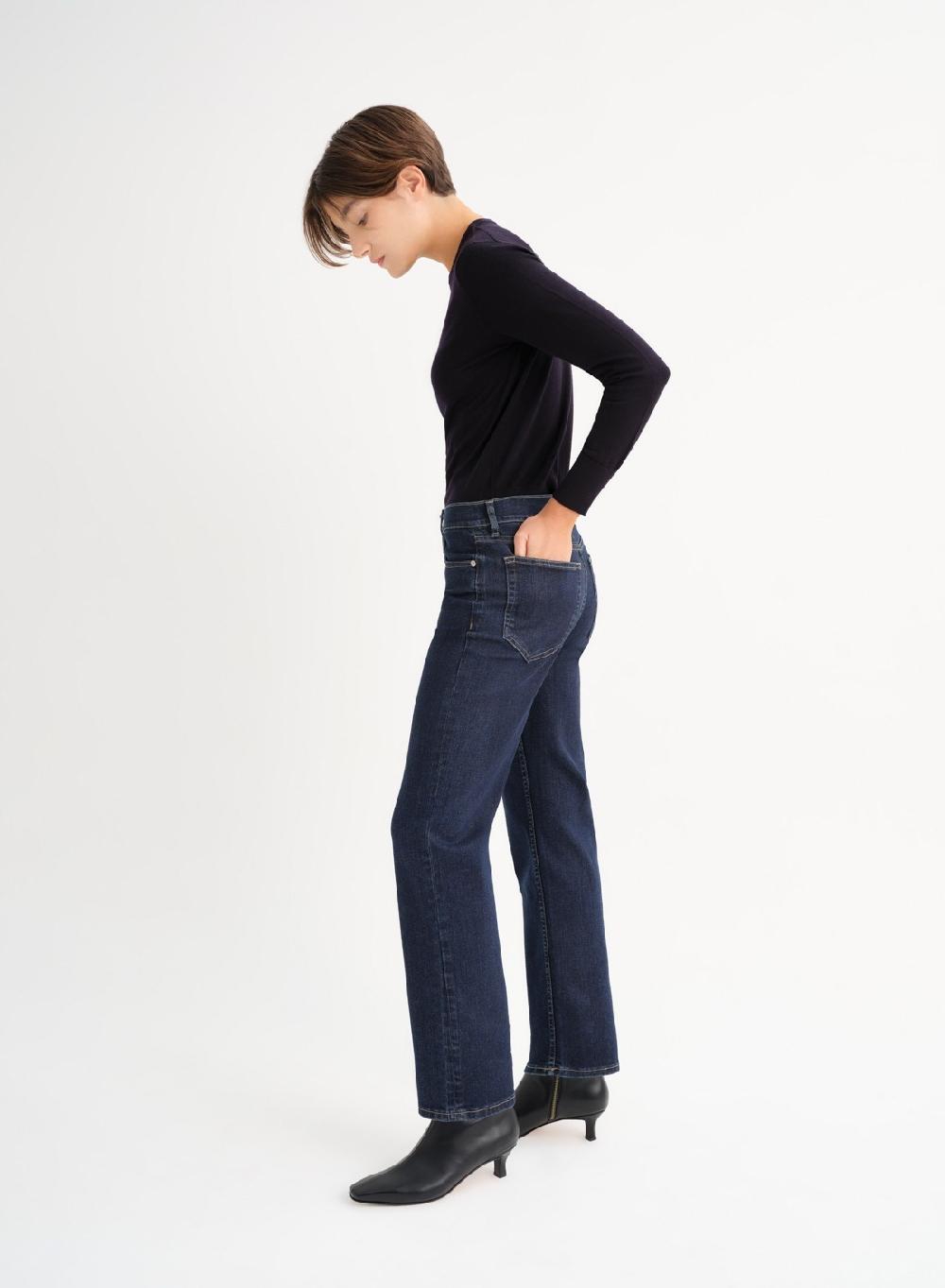 Etiqueta negra Jean recto Oferta especial