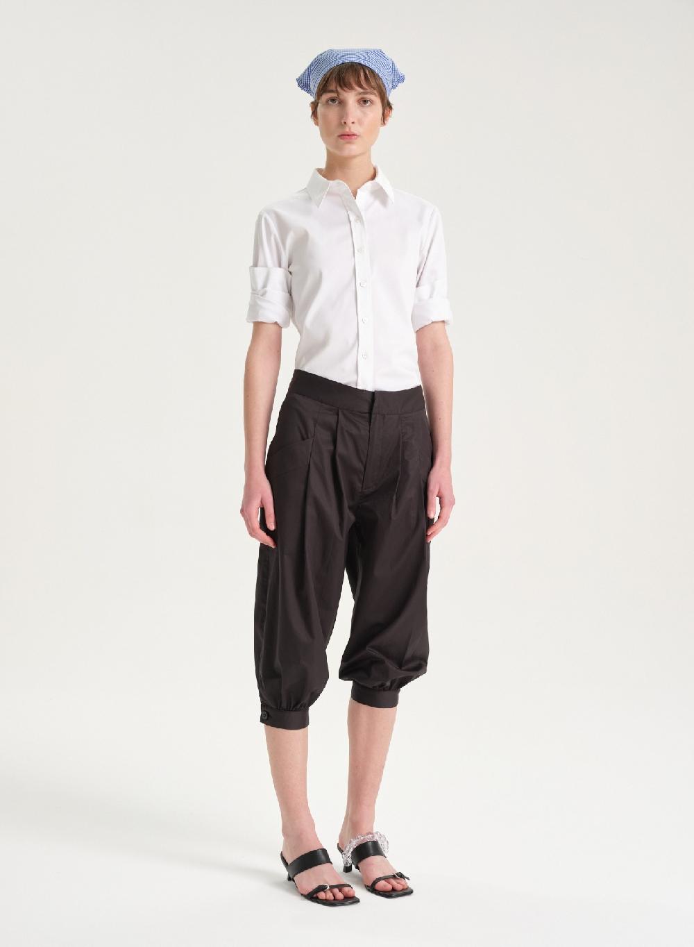 Etiqueta negra Camisa poplin entallada ÚLTIMAS EDICIONES