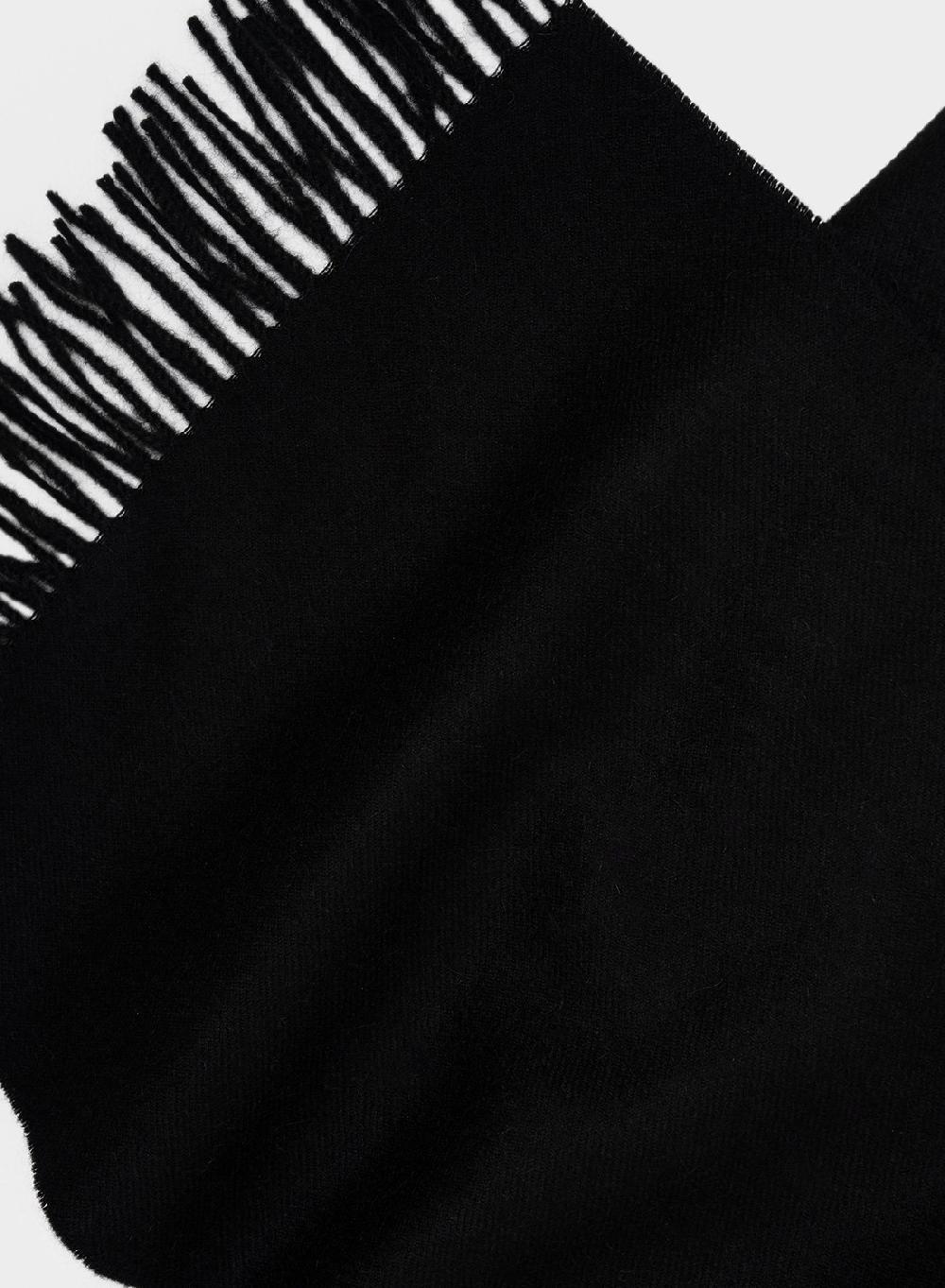 Etiqueta negra Bufanda alpaca Superdescuento