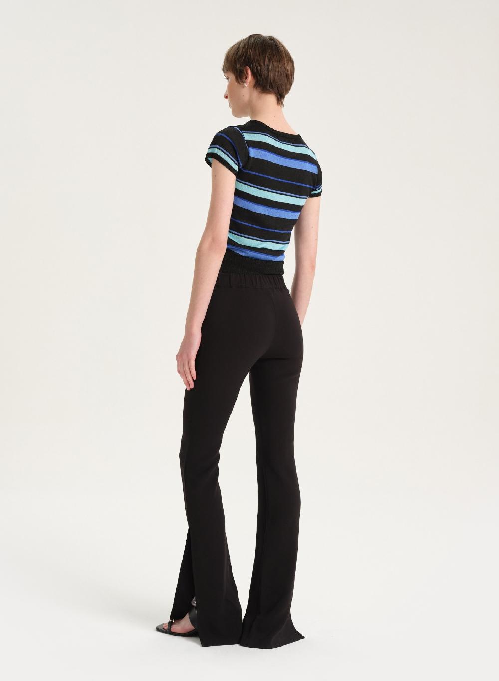 Etiqueta negra Pantalon viscosa Precios de Black Friday